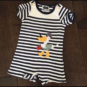 Mud Pie Knit Pelican Romper 12-18 Mos